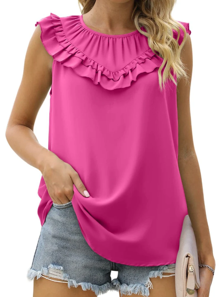 Ropa de verano informal a la moda para mujer, Tops de manga corta, camisas de Color sólido, Jersey, camiseta suelta