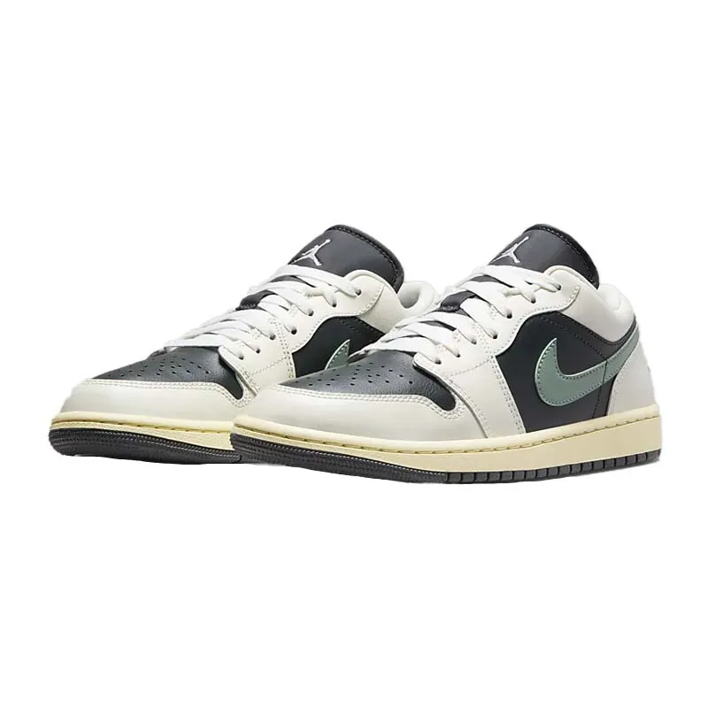 Jordan Air Jordan 1 cowhide synthetic leather shock-absorbing, anti slip, breathable low top basketball shoes for men and women