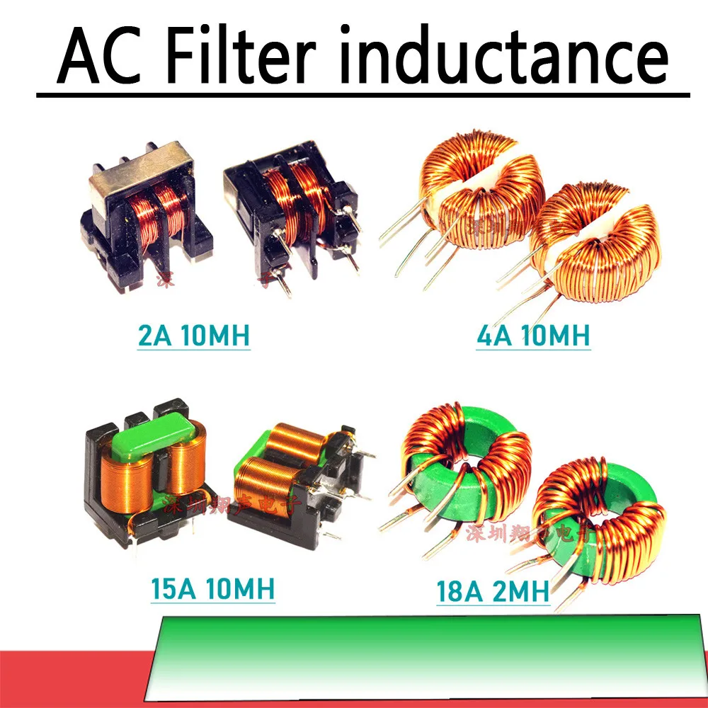 2A 4A 15A 18A EMI wskaźnik filtrowy indukcja w trybie wspólnym dla zakłóceń elektromagnetycznych filtr zasilania AC DC EMI