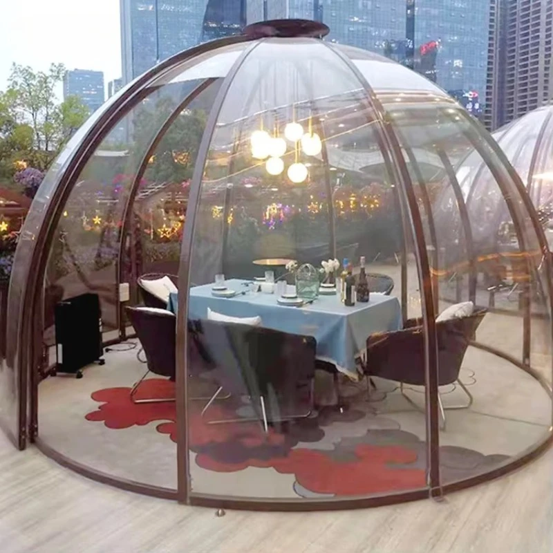 

Popular Transparent Hall Cafe Spin House Dome