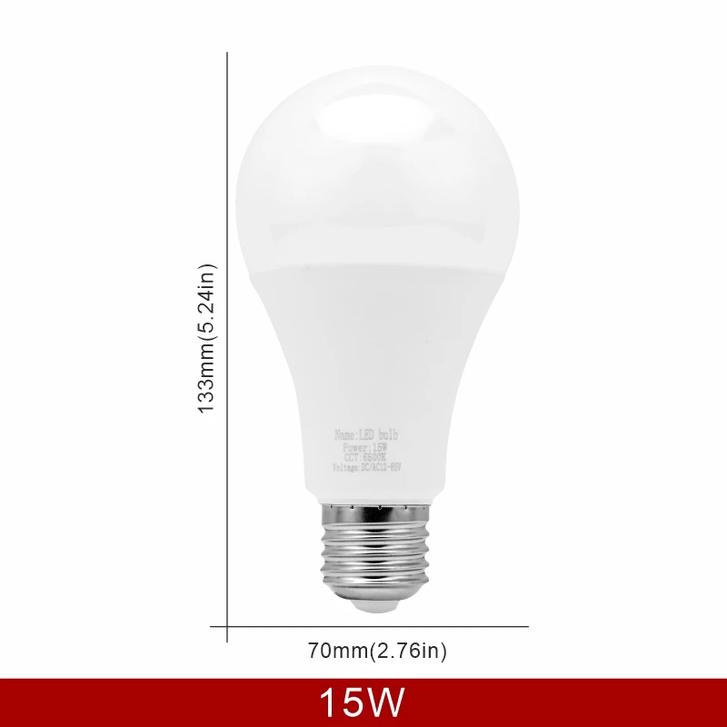 LED-Glühbirne E27 DC/AC 12V-85V 3W 6W 9W 12W 15W 18W 25W Niederspannungslicht 12 Volt Strahlerbeleuchtung Kalt-/Warmweißlampe