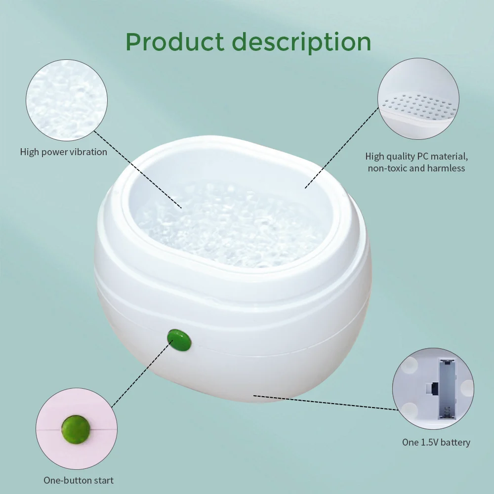 Mini Ultrasonic Cleaner Jewelry Watch Glasses Toothbrushes sterilizer Washing Machine Circuit Board Intelligent Control Cleaner