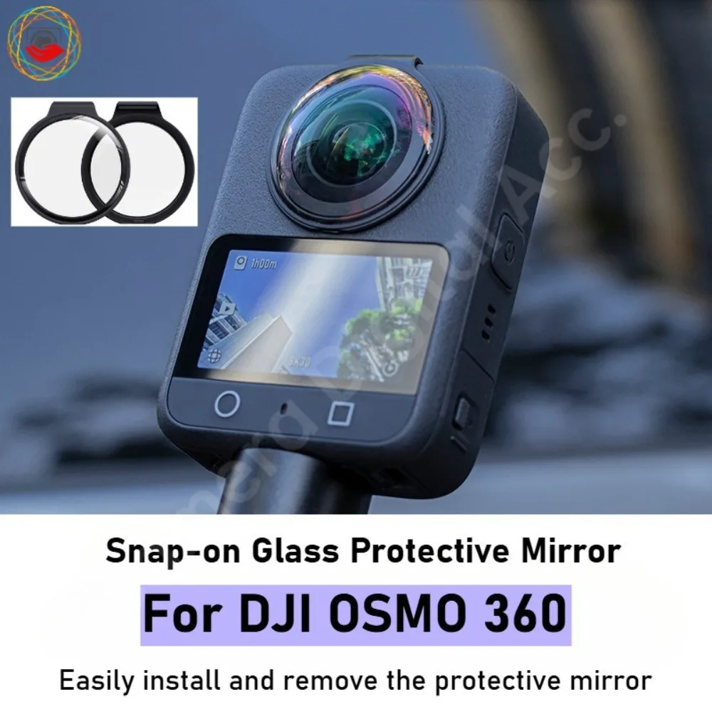 Glass Lens Guard for DJI OSMO 360 HD Tempered Glass Anti-Fog