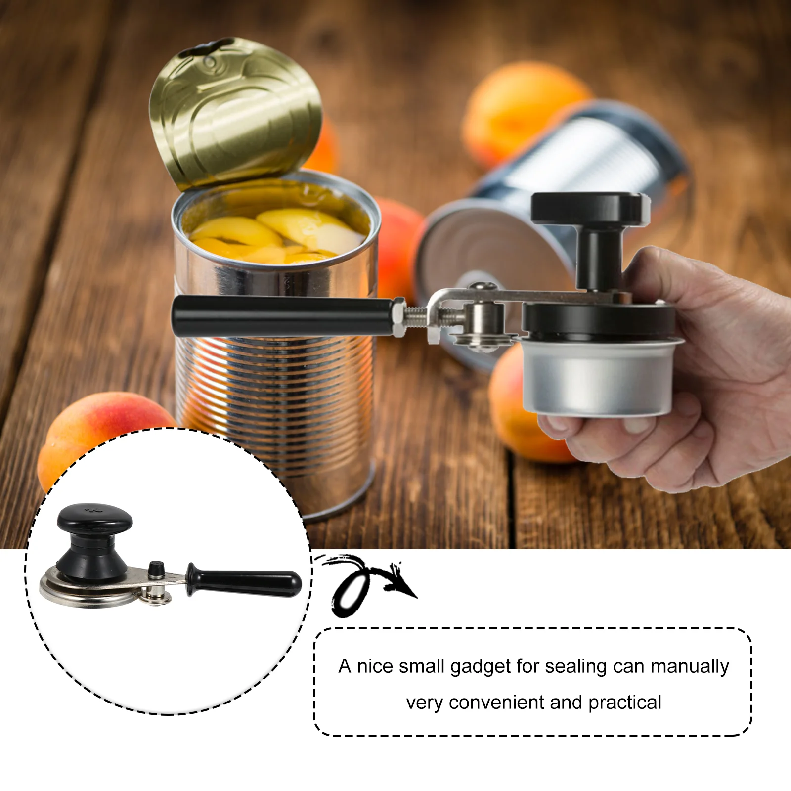

1Pcs Manual Can Sealer Tinplate Sturdy Small Gadget Practical Home Can Sealing Tool Reliable Metal Sealer
