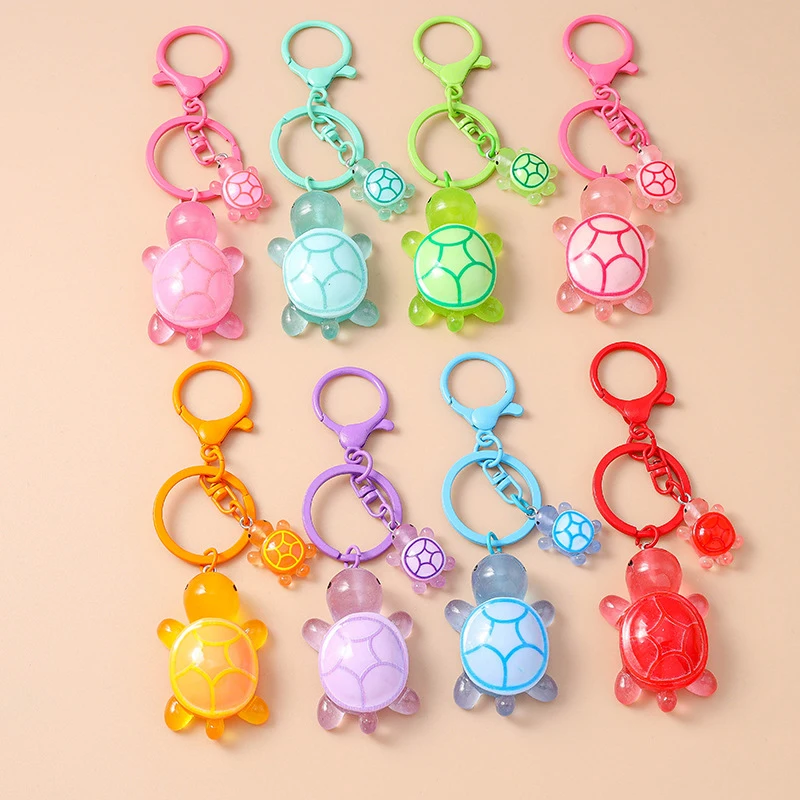 Cartoon Little Turtle Keychain Cute Anime Figures Pendant Keychain Exquisite Fashion Backpack Decoration Accessories Gifts