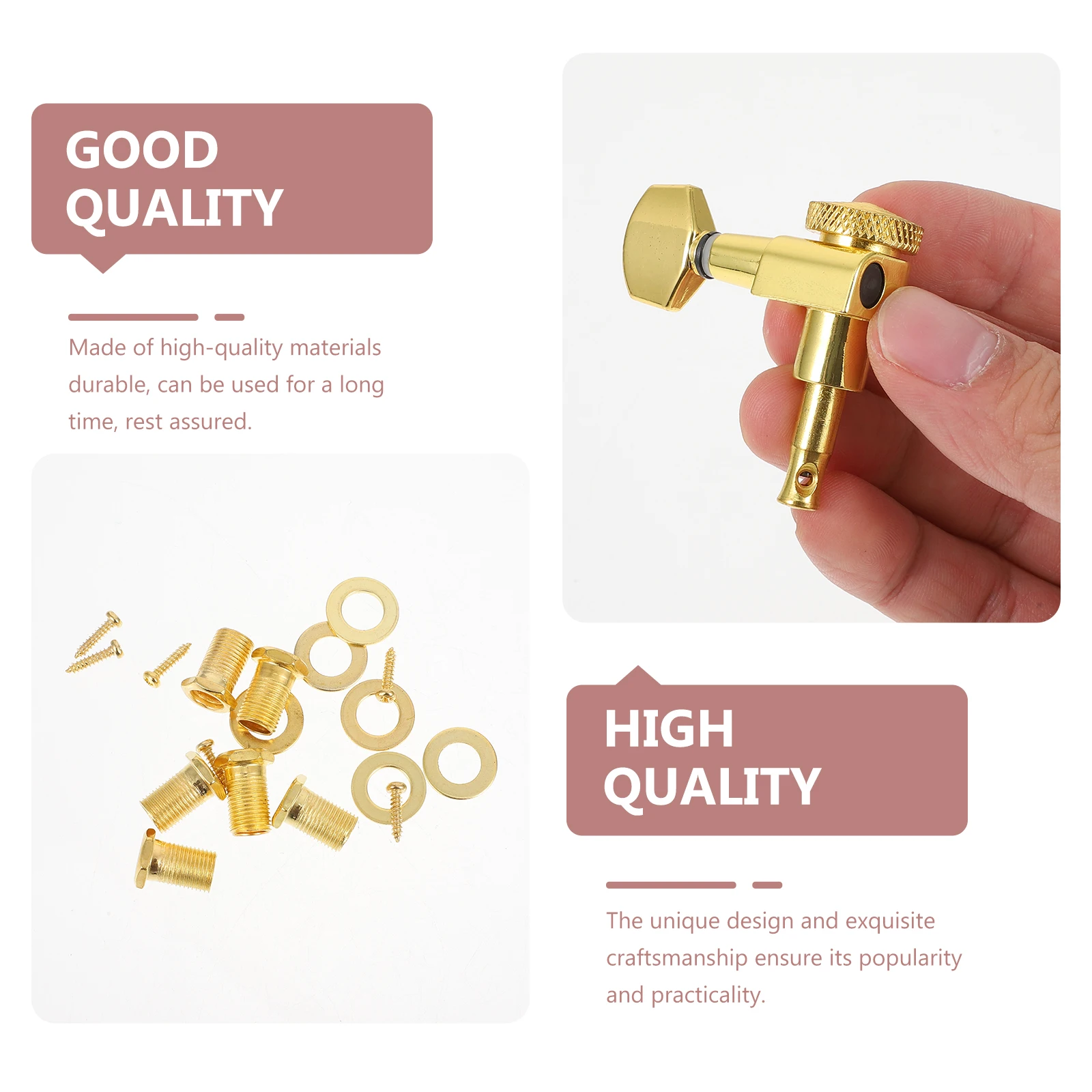 

1set Adjustable Alloy Guitar Tuning Pegs Lock String Functions Folk Acoustic Electric Guitar Accessories Stabilize Sound