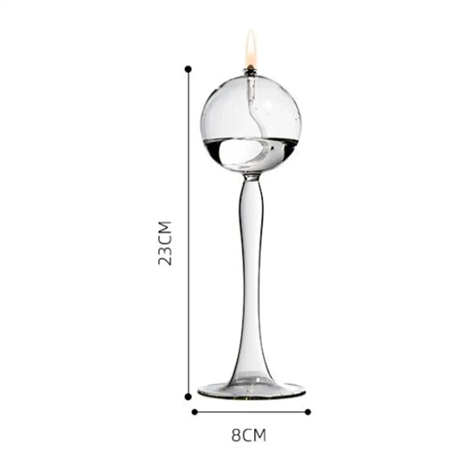 ガラス製キャンドルスティックホルダー、燭台、クリアキャンドルホルダー、ルームキャンドルスティック、クリスマス