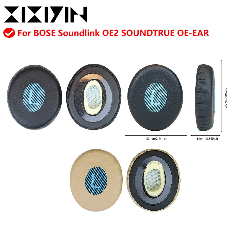 

Replacement Leather Earpads Headband Ear Pads Cushion For Bose On-Ear 2 (OE2 & OE2i)/ SoundTrue On-Ear(OE) Headphones