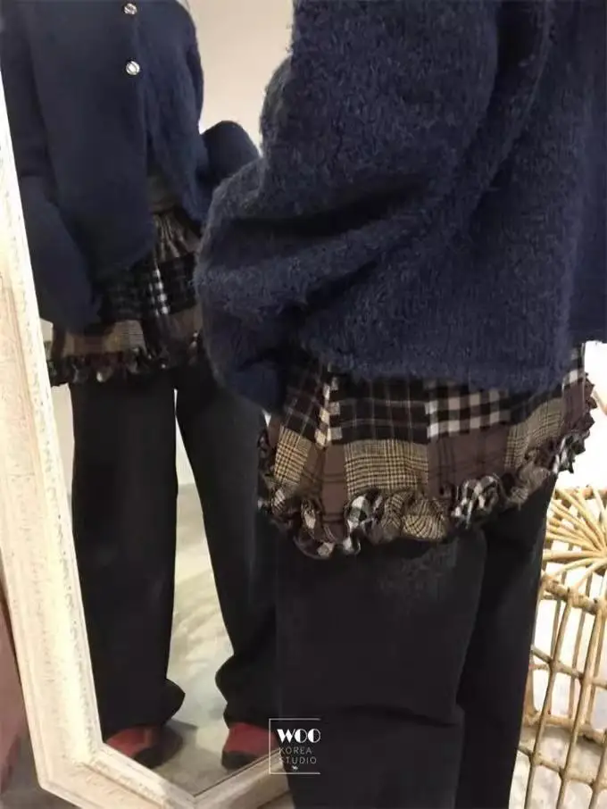 

Разноцветная юбка в стиле ретро в стиле пэчворк, ультра-короткая юбка с высокой талией, накидка на работу, весенний сезон, другой материал