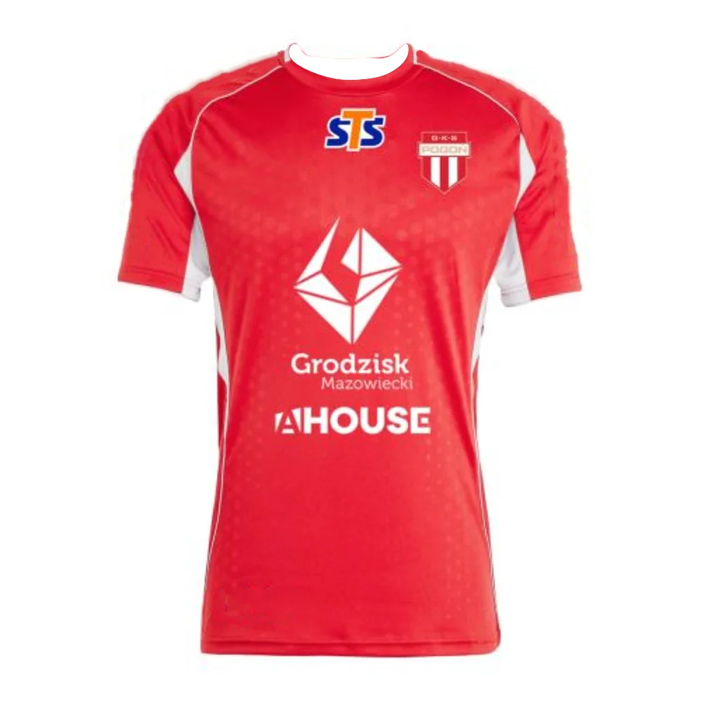 2026 Pogoń Grodzisk Mazowiecki Team Kurzarm-Trikot Polnische Liga Fan-Version Atmungsaktives Schnelltrocknendes Sport-T-Shirt