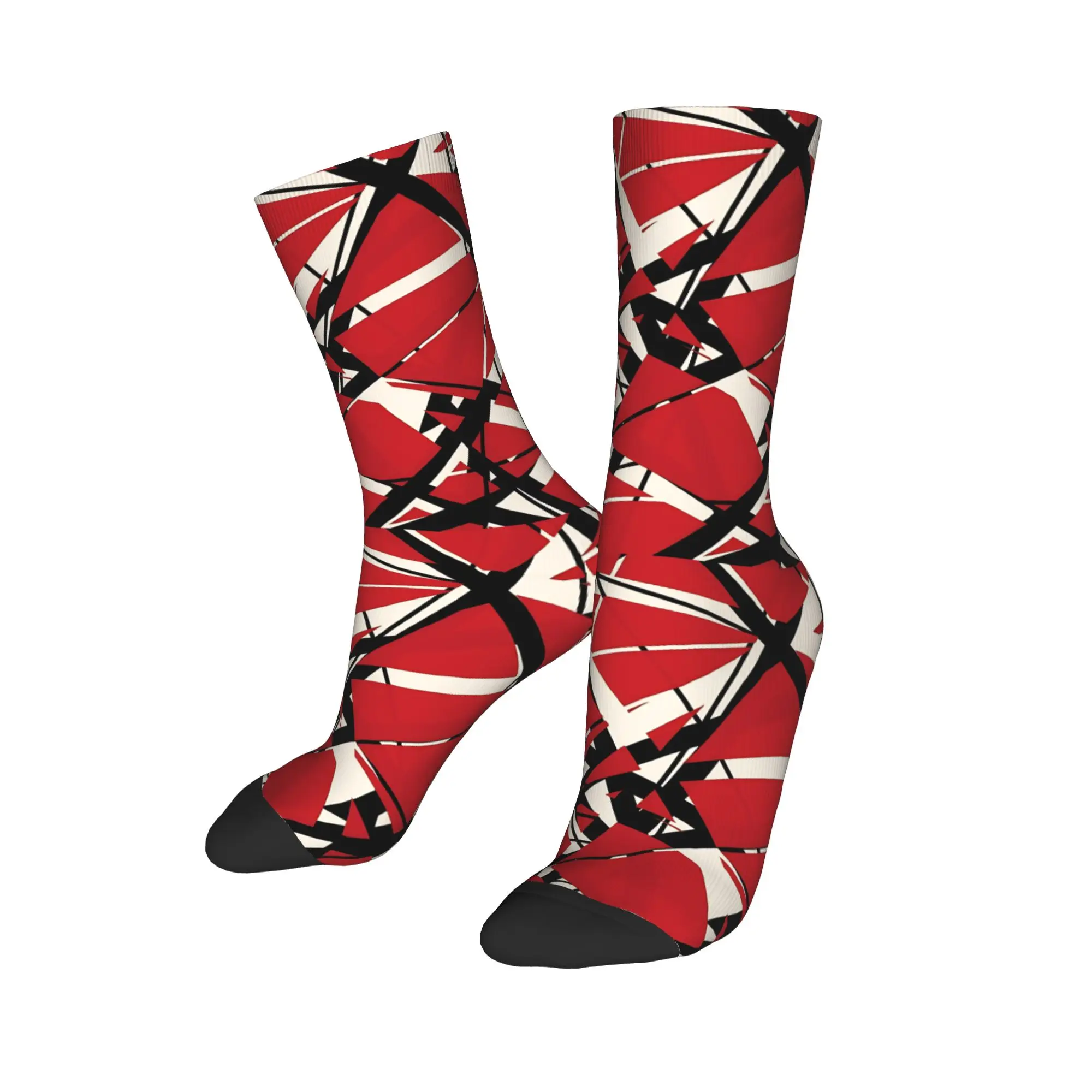 Happy Funny Male Men Socks Casual V-Van Halens Sock Polyester Red American Rock Sport Women's Socks Spring Summer Autumn Winter