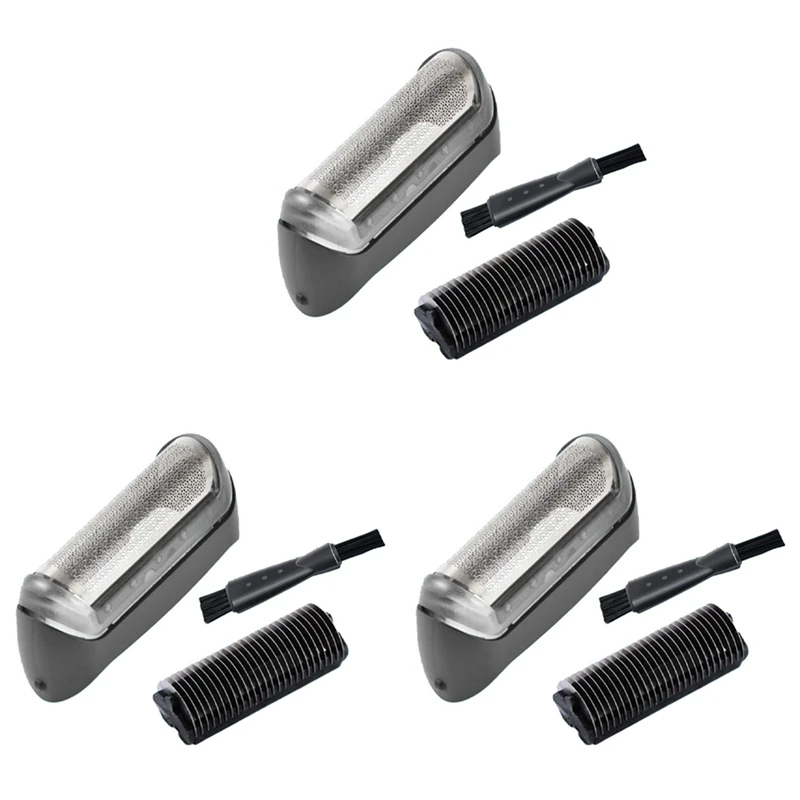 3X Foil & Cutter For Braun 10B Cruzer,1000/2000 Series Shaver Head Set Replacement Part 180 190 1735 1775 5728 5729 170S