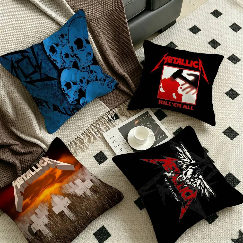 Heavy Band M-Metallica Cushion Cover Polyester Sofa Cushions Decorative Throw Pillows Home Decoration Pillowcover