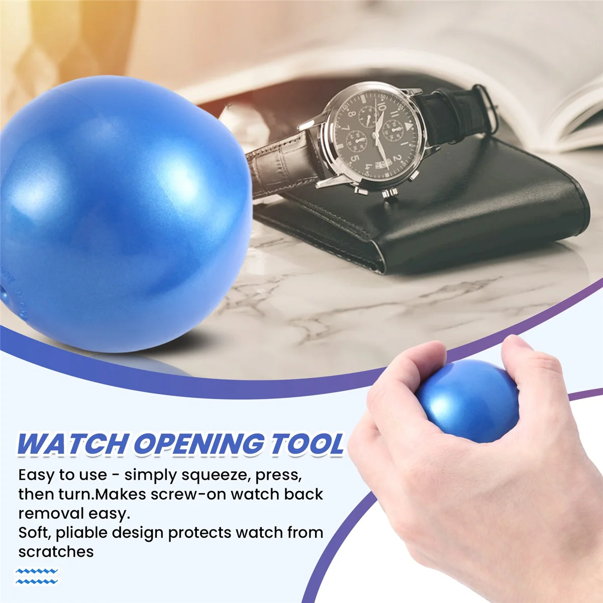 B58A Watch Repair Tool Watch Open the Cover Ball Back Cover Change the Battery Back Cover Open the Watch Ball Inflatable Ball
