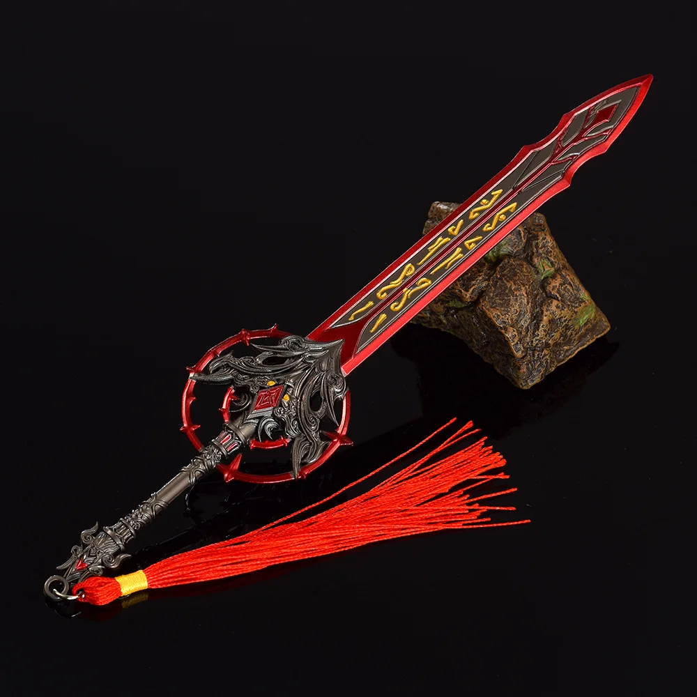 22CM Xiu Luo Zwaard Naraka Bladepoint Game Perihey Volledig Metalen Ambachtelijke Wapen Model Ornamenten Collectible Katana Speelgoed Jongen geschenken