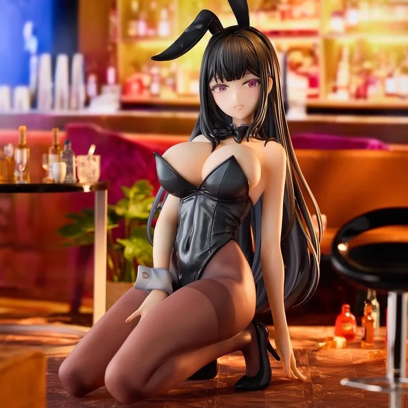

18cm Anime Bunny Girl Hina Figure Feina Black Silk Action Figure Pvc Model Adult Series Peripheral Collection Doll Display Gifts