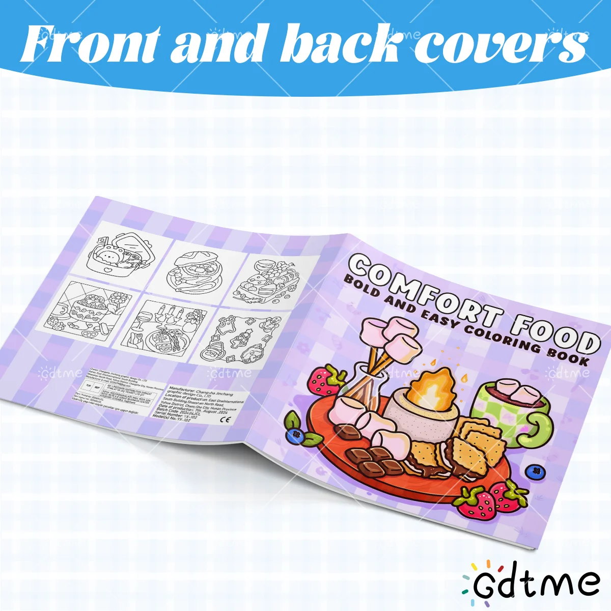 الراحة الغذاء الجريء وسهل كتاب التلوين للكبار 24 صفحة تخفيف التوتر قتل الوقت دهان داي رسم كتاب لعبة تعليمية للأطفال