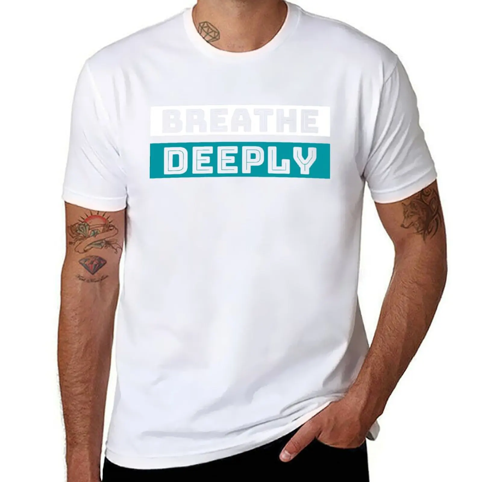 

BREATHE DEEPLY T-Shirt man t shirts for men casual man t shirts for men T-Shirt