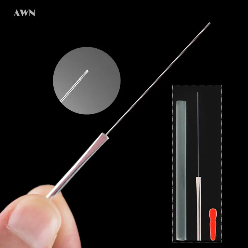 100 Stks/doos Steriele Superscherpe Mes Acupunctuurnaalden Met Buislegering Handvat Kleine Messennaalden Acupotomologie