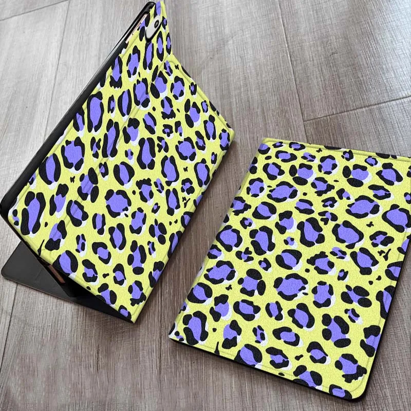 

Colorful leopard print art For iPad Pro Air Mini 1 2 3 4 5 6 7 7th 8th 9th 10th 11th 10.2 9.7 10.5 10.9 11 12.9 Tablet Case