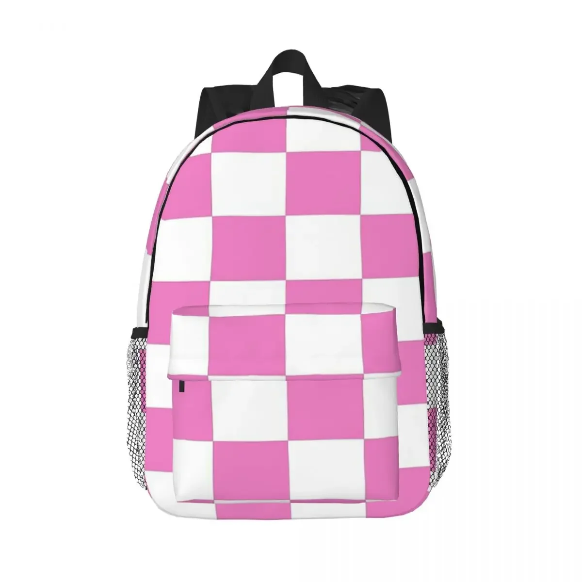 Pink Check Bedspread - Girls Room Duvet Phone Cover Backpacks Girls Bookbag Children School Bags Travel Rucksack Shoulder Bag