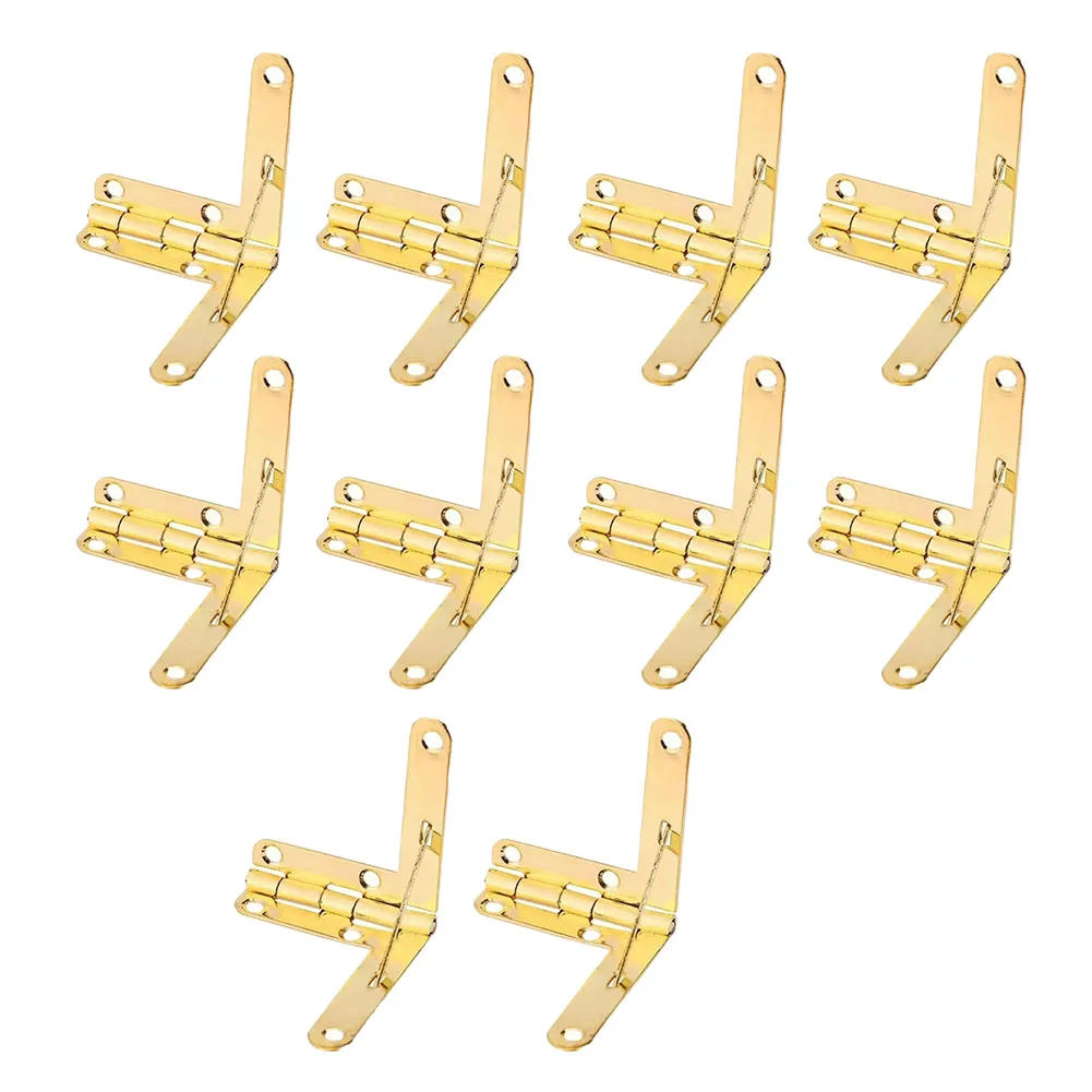 Iron Hinge 90 Angle Hinge Various Projects Sturdy Iron Hinge for versatile Application Vintage Electroplated Bronze Color Option