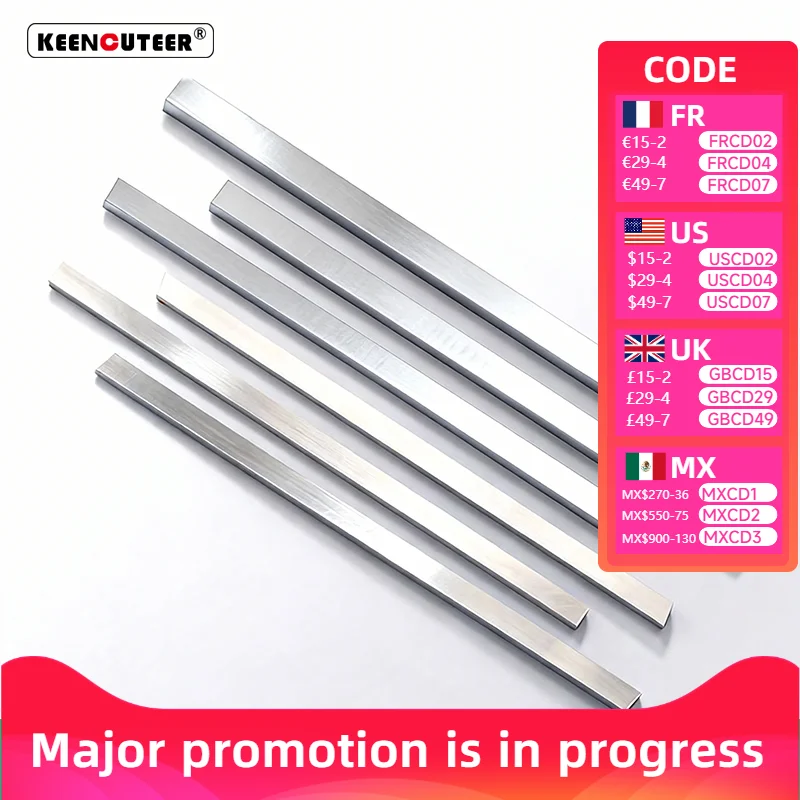 Couteau en acier blanc 12x200MM, outil de tournage en acier rapide, bandes métalliques, barre carrée, Stock de barre de coupe de tour CNC 2/3/4/5/6/8/10/12MM