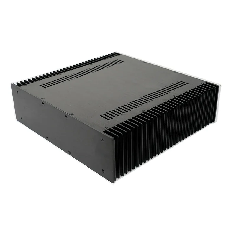 430*120*413mm All Aluminum Power Amplifier Enclosure Case Class A Amplifier Chassis Diy Audio Amp Accessories