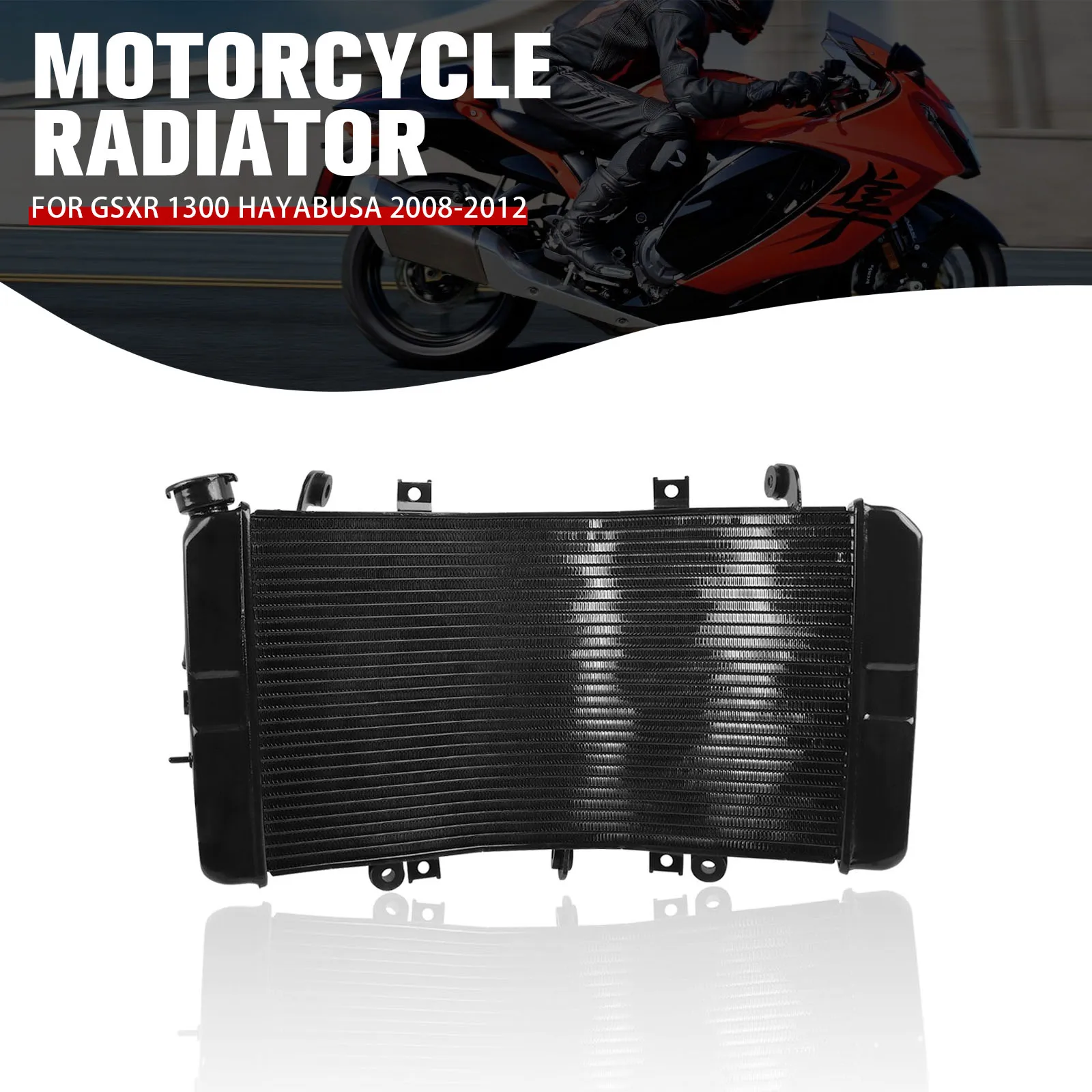 

GSXR1300 Motorcycle Radiator Engine Tank Replace Part Cooling Cooler For Suzuki GSXR 1300 Hayabusa 2008-2011 2012 Accessories