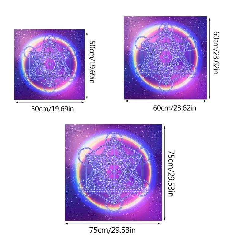 Vierkante Vorm Slinger Waarzeggerij Altaar Tafelkleed Bordspel Tarot Pad Rune Tafelkleed Astrologie Orakels Board Mat