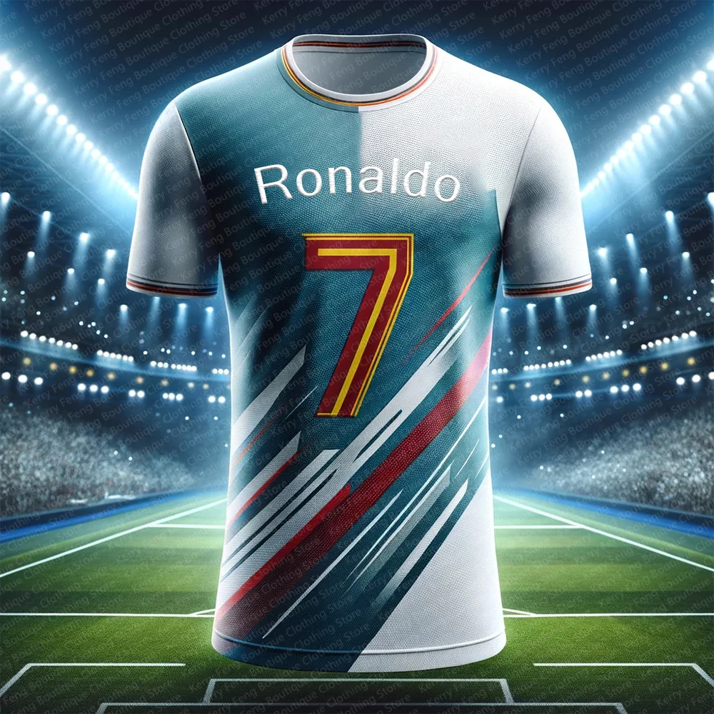 Classic England Ronaldo No.7 Printed Football Shirt T-shirt Summer Game Training Football jersey Sports jersey