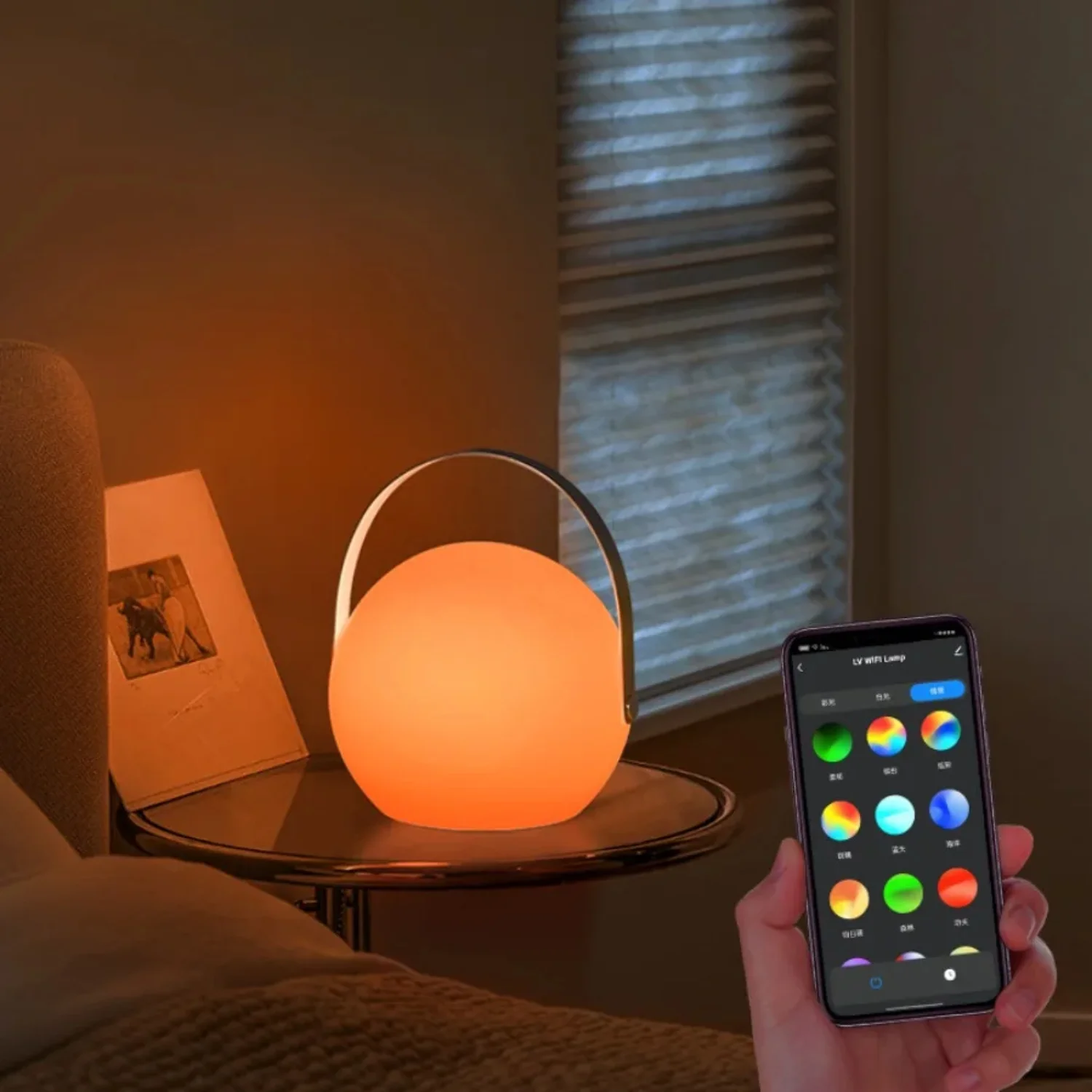 16color RGB LED Intelligent Remote Control Waterproof Cordless Table Lamp Camping USB Charging Portable Boutique Decoration