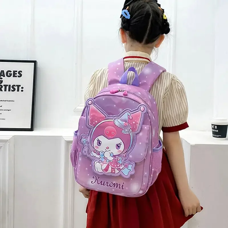 

Sanrioed Anime Kuromi Cinnamoroll My Melody Backpack Cute Student Stationery Schoolbag Cartoon Children Shoulder Bag Gift