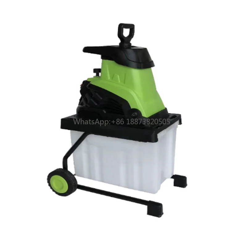 SREB-L2600-45 Electric Silent Wood Chipper & Shredder Leaf Mulcher electric shredder with Garden Collecting Bin