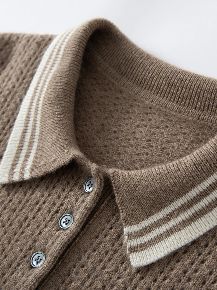 TLOML 新しい女性の 100% カシミヤセーターポロカラープルオーバーカラーブロックカシミヤニットウェア秋冬ソフト暖かいカジュアルトップス