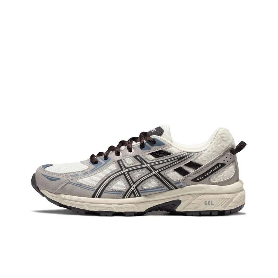 ASICS Gel Venture 6 Vintage Textile, Synthetic Leather Abrasion Resistant Breathable Cushioning Low top 1012B359-103