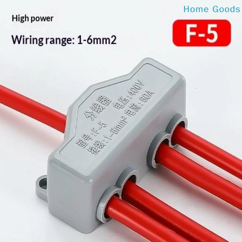 preferred1PC Compact Splice Electrical Connectors High Power High Power Splitter Conductor Brass Wire Connector Terminal Blocks