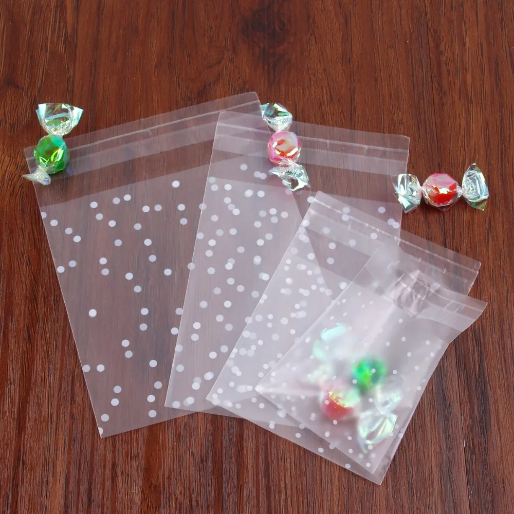 Wedding Bag Packing Transparent Cellophane Candy Cookie Gift Bag Christmas Bags Frosted OPP Birthday Candy Packaging Bag Pouch