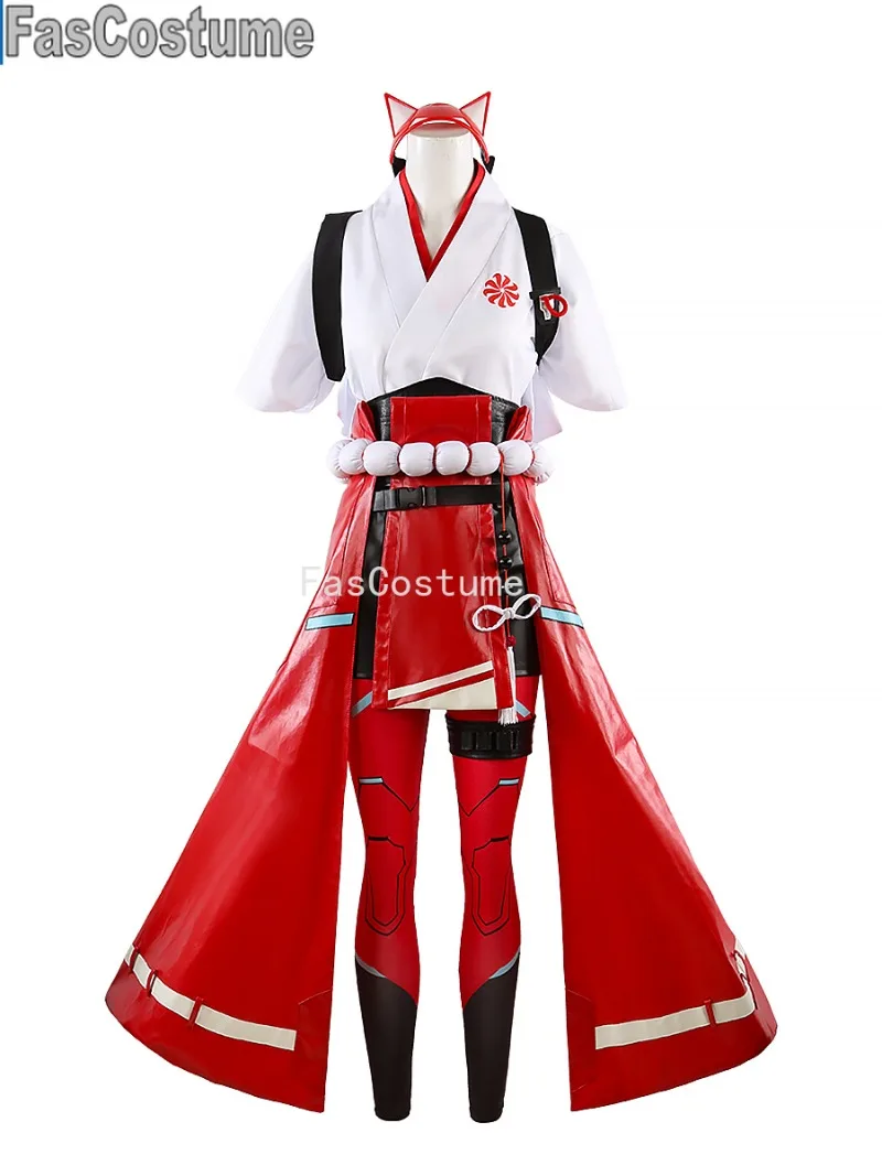 

Game OW Kiriko Battle Suit Cosplay Costume Lovely Gorgeous Uniform Halloween Carnival Party Role Play Outfit Any Size