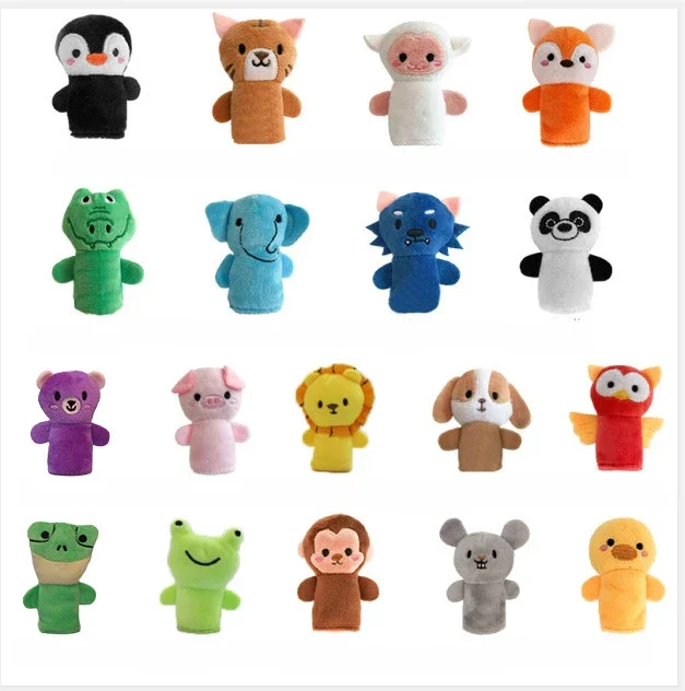 Animal Finger Doll Interactive Props Cloth Puppets Cover Cute Animal Comfortable Toys Hobbies Unisex Family Gathering Children