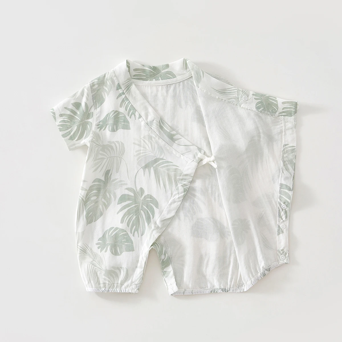 Baby Clothes, Summer Jumpsuits, Short-Sleeved Bamboo Cotton Gauze, Newborn Baby Clothes, Rompers, Pajamas, Monk Clothes view 6