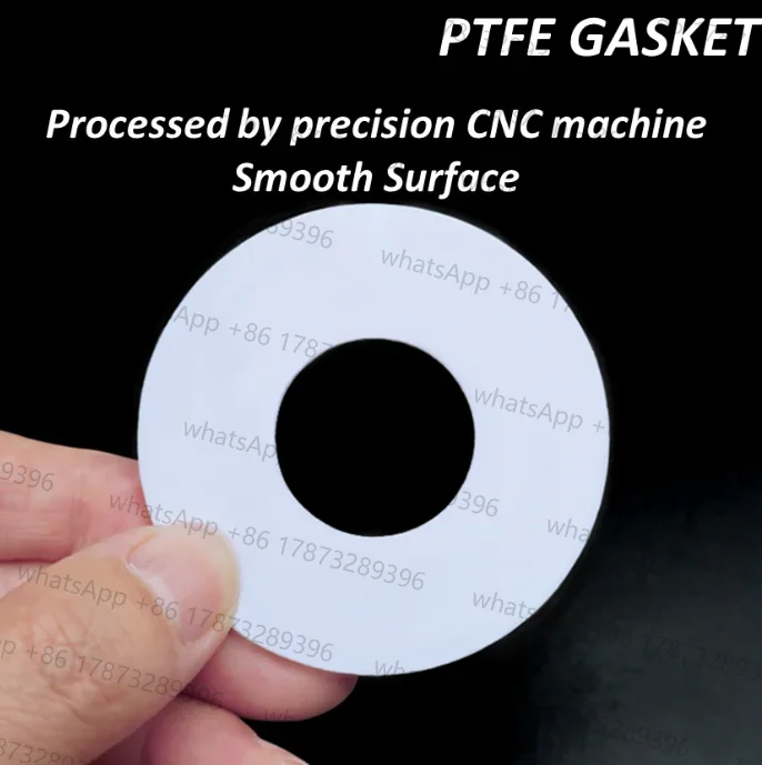 10 PCS PTFE Gasket BSPP Flange Sanitary Cylinder Flat Gasket Ring PTFE Washer 5 6 8 10 12 15 18 20 30 mm Pressure Gauge Sealing