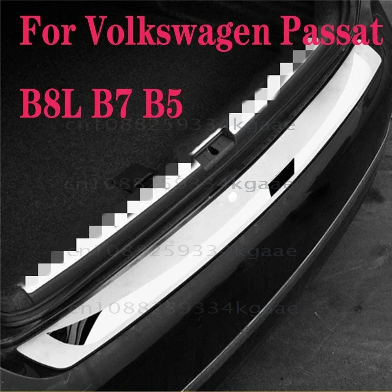 For B8L B7 B5 Rear Guard Plate  2005-2015-2019 Refit Trunk Threshold Bar Decoration Car Accessories Interior