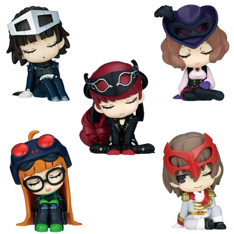 

Оригинальная капсульная игрушка P5 Royal Edition: спящие фигурки Side By Side, 2-я серия, Queen Navi Noire Violet Crow Gasha