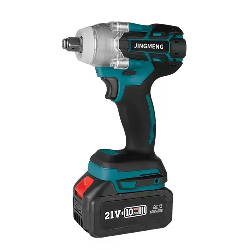 Chave de Impacto Elétrica Cordless, Brushless Broca Mão, Soquete Ferramenta Elétrica para Makita, Bateria 21V