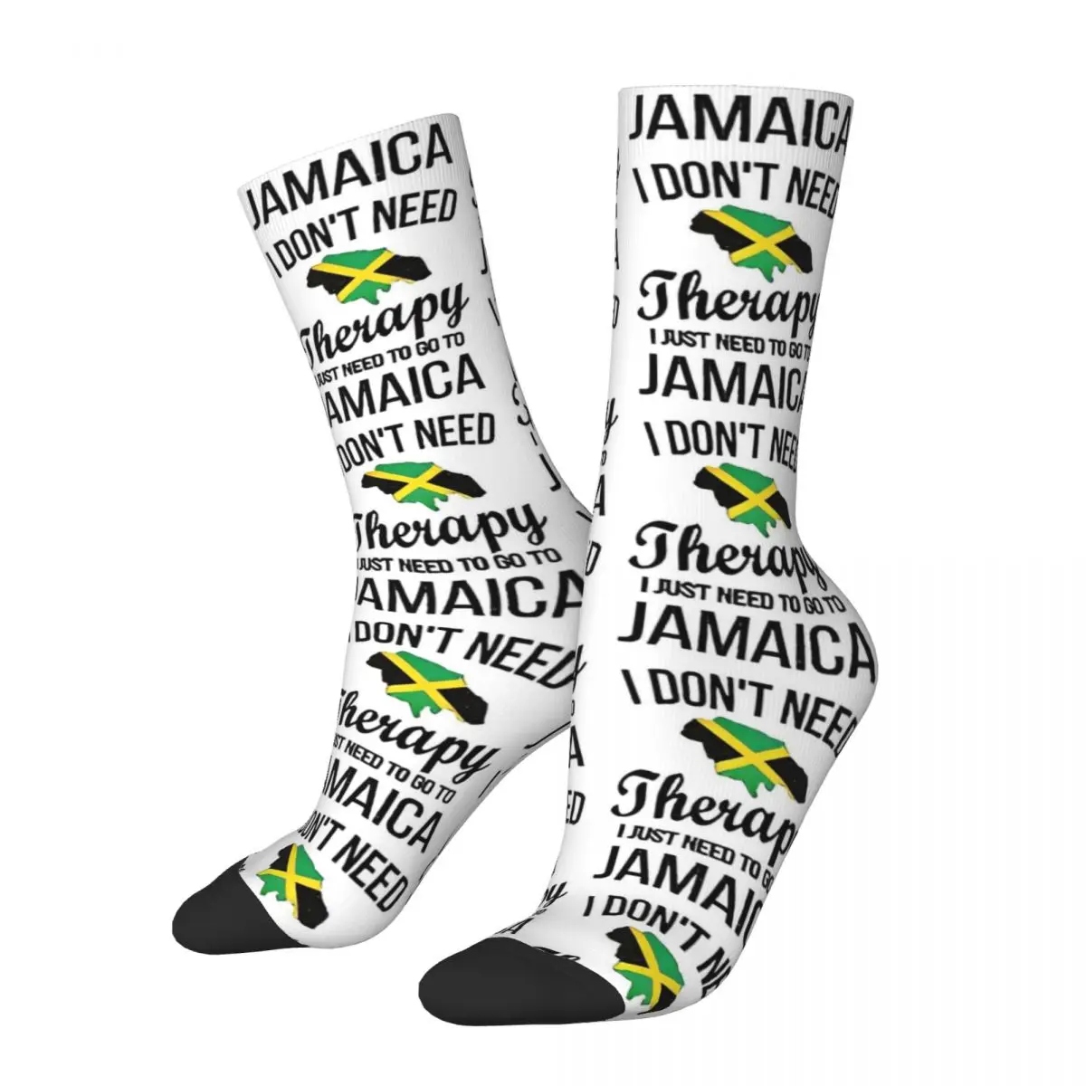 Heritage Roots Socks Jamaican Flag Casual Stockings Autumn Anti Slip Unisex Men Socks Breathable Graphic Climbing Socks