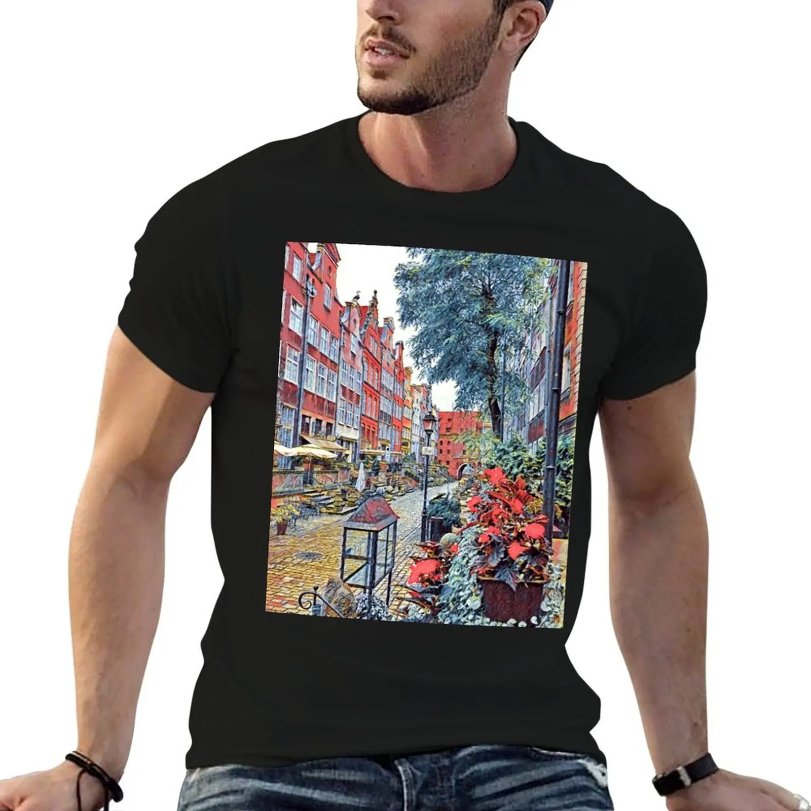Gdansk Mariacka T-Shirt Comfort Stretch Tee Shirt