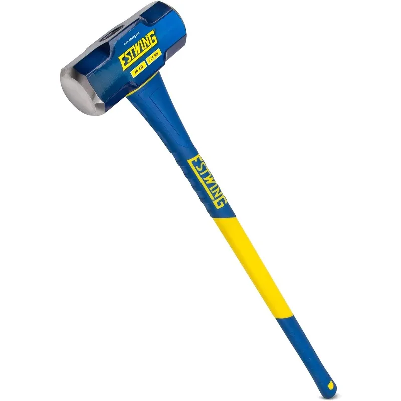 

Estwing 16-Pound Hard Face Sledge Hammer for Demolition/Stake Driving, 50-55 HRC, 36-Inch Fiberglass Handle, Overstrike Protecti