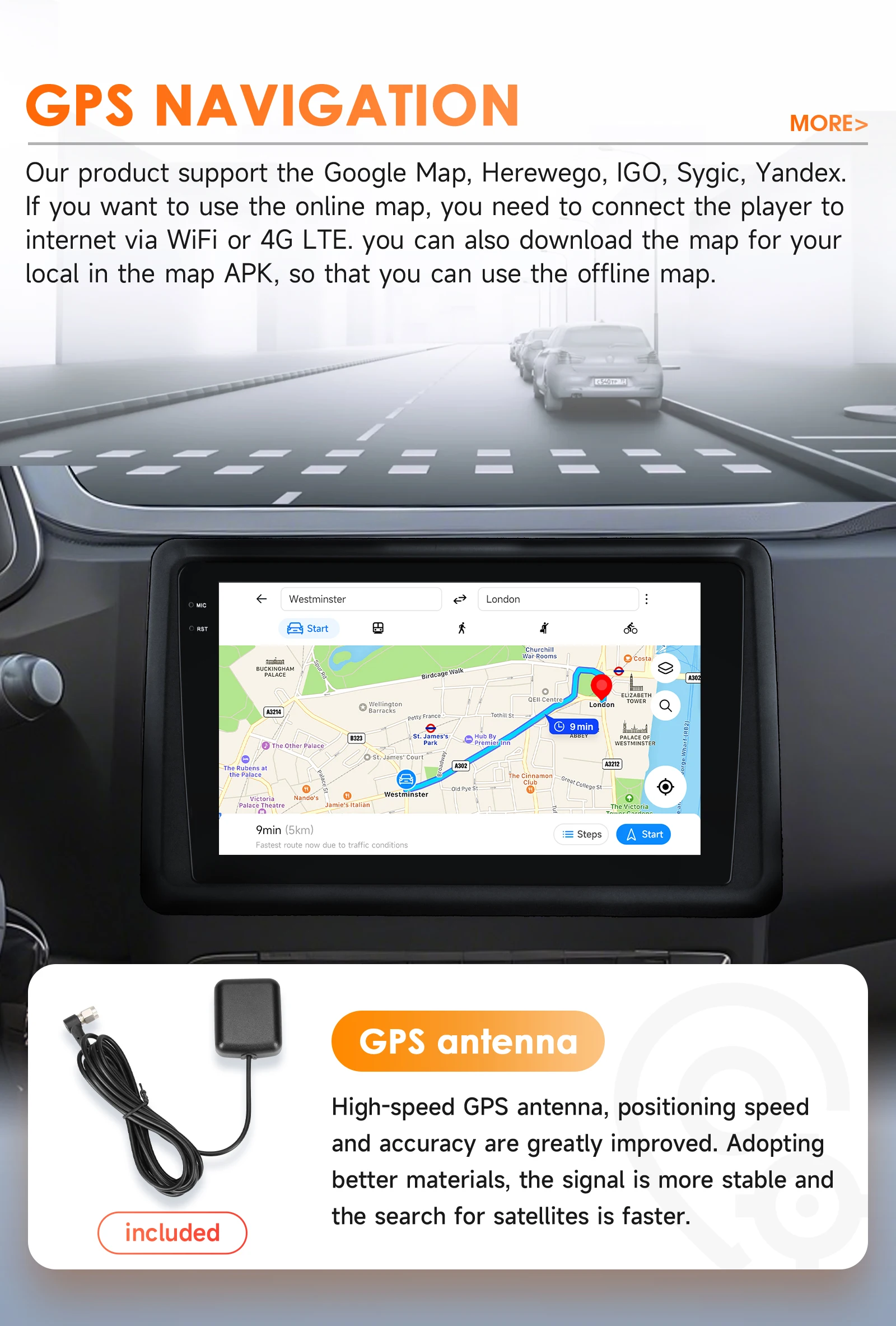 Hizpo Snapdragon 6115 Auto Stereo Für Renault Express 2021 - 2022 Multimedia Player GPS WIFI + 4G Drahtlose Carplay 360 Kamera 8 core – Detail 29