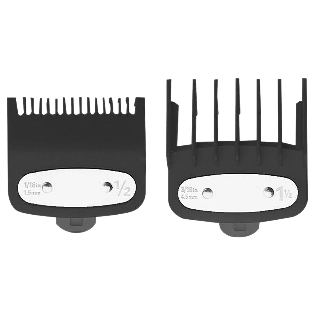 2Pcs Hair Clipper Limit Comb Guide 1.5mm/4.5mm Size Barber Replacement for